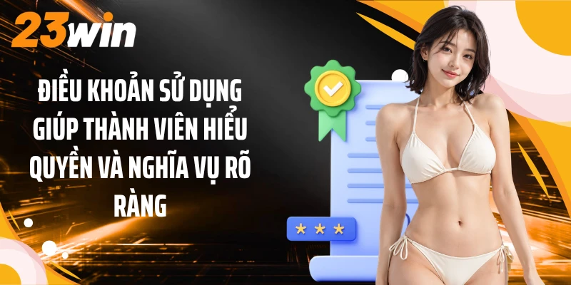 Điều khoản sử dụng giúp thành viên hiểu quyền và nghĩa vụ rõ ràng